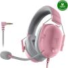 imageRazer BlackShark V2 X Gaming Headset 71 Surround Sound  50mm Drivers  Memory Foam Cushion  for PC PS4 PS5 Switch  35mm Audio Jack  GreenQuartz Pink