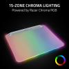 imageRazer Firefly V2 Pro Fully Illuminated RGB Gaming Mouse Mat Backlit Design  15 Zone Chroma Lighting  USB 20 Port  Detachable USB Type C Cable  Micro Textured Surface  Anti Slip BasePhantom White