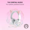 imageRazer Kraken Kitty V3 Pro Wireless RGB Gaming Headset Chroma RGB Kitty Ears  24 GHz Bluetooth 53 USB A  Super Wideband Mic  40mm Drivers  THX Spatial Audio  Comfortable Ear Cushions  WhiteMercury White
