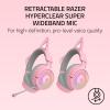 imageRazer Kraken Kitty V3 Pro Wireless RGB Gaming Headset Chroma RGB Kitty Ears  24 GHz Bluetooth 53 USB A  Super Wideband Mic  40mm Drivers  THX Spatial Audio  Comfortable Ear Cushions  WhiteQuartz Pink
