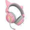 imageRazer Kraken Kitty V3 Pro Wireless RGB Gaming Headset Chroma RGB Kitty Ears  24 GHz Bluetooth 53 USB A  Super Wideband Mic  40mm Drivers  THX Spatial Audio  Comfortable Ear Cushions  WhiteQuartz Pink