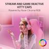 imageRazer Kraken Kitty V3 Pro Wireless RGB Gaming Headset Chroma RGB Kitty Ears  24 GHz Bluetooth 53 USB A  Super Wideband Mic  40mm Drivers  THX Spatial Audio  Comfortable Ear Cushions  WhiteQuartz Pink