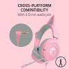 imageRazer Kraken Kitty V3 X Wired Gaming Headset Kitty Ears  HyperClear Cardioid Mic  40 mm Drivers  71 Surround Sound  Comfy Ear Cushions  CrossPlatform via 35mm PC PS5 Xbox Switch 2  BlackQuartz Pink
