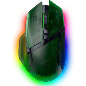 imageRazer Basilisk V3 Pro 35K Wireless Gaming Mouse HyperScroll Tilt Wheel  35K DPI Optical Sensor Gen 213 Customizable Controls  RGB  Optical Switches Gen 3  Up to 140 Hr Battery  Phantom WhitePhantom Green
