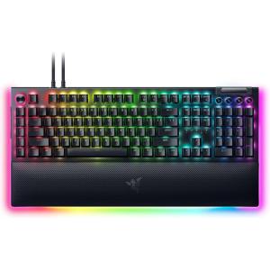 imageRazer BlackWidow V4 Pro Wired Mechanical Gaming Keyboard Green Switches Tactile ampamp Clicky  Doubleshot ABS Keycaps  Command Dial  Chroma RGB  Magnetic Wrist Rest  Snap TapBlackWidow V4 Pro
