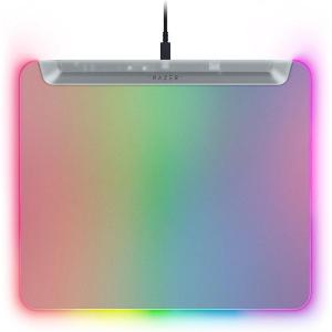 imageRazer Firefly V2 Pro Fully Illuminated RGB Gaming Mouse Mat Backlit Design  15 Zone Chroma Lighting  USB 20 Port  Detachable USB Type C Cable  Micro Textured Surface  Anti Slip BasePhantom White