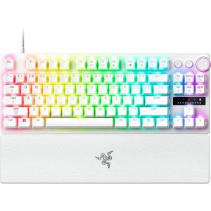 imageRazer Huntsman V3 Pro TKL 8KHz Esports Gaming Keyboard Analog Optical Switches Gen 28000 Hz Polling Snap Tap  Rapid Trigger  Adjustable Actuation  Media Controls  PBT Keycaps  White