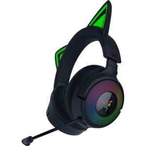 imageRazer Kraken Kitty V3 Pro Wireless RGB Gaming Headset Chroma RGB Kitty Ears  24 GHz Bluetooth 53 USB A  Super Wideband Mic  40mm Drivers  THX Spatial Audio  Comfortable Ear Cushions  WhiteBlack