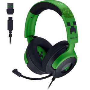 imageRazer Kraken V4 X Wired Gaming Headset 40 mm Drivers  Cardioid Mic  Memory Foam Cushions  Chroma RGB Lighting  Type C ampamp Type A Cable  for PC Mac PS5 Nintendo Switch  Minecraft EditionMinecraft Edition