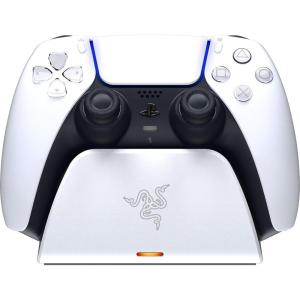 imageRazer Quick Charging Stand for PlayStation 5 Quick Charge  Curved Cradle Design  Matches PS5 DualSense Wireless Controller  OneHanded Navigation  USB Powered  Red Controller Sold SeparatelyWhite