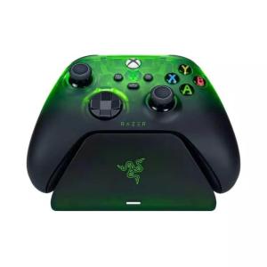 imageRazer Wireless Controller ampamp Quick Charging Stand Bundle for Xbox Series XS Xbox One Impulse Triggers  Textured Grips  12hr Battery Life  Magnetic Secure Charging Limited Green Edition