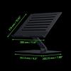 imageRazer Adjustable Laptop Stand Supports Phones Tablets Laptops Macbooks up to 18quot  Adjust Height and Tilt  Durable Aluminum Construction  Vented Design  Foldable for Storage ampamp Travel  BlackBlack