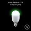 imageRazer Aether Light Bulb Chroma RGB LED Bulb for Smart Homes  E26 Size 9W 100240V 800 Lumens  Bluetooth  Works with Amazon Alexa Google Home Gamer Room App for Unified Control