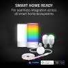 imageRazer Aether Light Bulb Chroma RGB LED Bulb for Smart Homes  E26 Size 9W 100240V 800 Lumens  Bluetooth  Works with Amazon Alexa Google Home Gamer Room App for Unified Control