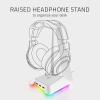 imageRazer Base Station V2 Chroma Headphone Headset Stand Holder Chroma RGB Lighting  Taller Stand ampamp AntiSlip Ledge  USB Charging Ports  AntiSlip Rubber Base  35mm Port  Builtin DAC  BlackMercury White