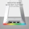 imageRazer Base Station V2 Chroma Headphone Headset Stand Holder Chroma RGB Lighting  Taller Stand ampamp AntiSlip Ledge  USB Charging Ports  AntiSlip Rubber Base  35mm Port  Builtin DAC  BlackMercury White