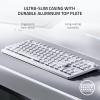 imageRazer DeathStalker V2 Gaming Keyboard Low Profile Optical Switches Linear Red  Durable Coated Keycaps  Aluminum Top Plate  Multi Function Roller ampamp Media Button  Chroma RGB  Snap TapWhite