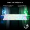 imageRazer DeathStalker V2 Gaming Keyboard Low Profile Optical Switches Linear Red  Durable Coated Keycaps  Aluminum Top Plate  Multi Function Roller ampamp Media Button  Chroma RGB  Snap TapWhite
