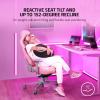 imageRazer Enki Gaming Chair AllDay Comfort  Builtin Lumbar Arch  Optimized Cushion Density  DualTextured EcoFriendly Synthetic Leather  Reactive Seat Tilt ampamp 152Degree Recline  PinkQuartz