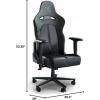 imageRazer Enki X Essential Gaming Chair AllDay Gaming Comfort  Builtin Lumbar Arch  Optimized Cushion Density  DualTextured EcoFriendly Synthetic Leather  Adjustable 152degree Recline