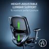 imageRazer Fujin Mesh Ergonomic Gaming Chair UltraDurable ampamp Breathable  130 Degree Recline  Adjustable Lumbar Support  3D Padded Armrests  Premium Frame  Sturdy Build