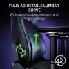 imageRazer Iskur V2 Gaming Chair Adaptive Lumbar Support  Adjustable Lumbar Curve  High Density Foam Cushions  Reactive Seat Tilt ampamp152degree Recline  4D Armrests  Synthetic Leather  BlackBlackGreen