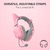 imageRazer Kitty Ears V2 Clipon Kitty Ears for Headsets Gaming Headphones  Universal Fit  Versatile Adjustable Straps  Lightweight Sillicone  Durable ampamp Comfortable  Quartz PinkQuartz Pink