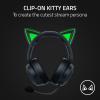 imageRazer Kitty Ears for Kraken Headsets Compatible with Kraken 2019 Kraken TE Headsets  Adjustable Strraps  Water Resistant Construction  GreenBlack Green