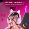 imageRazer Kraken Kitty V2 BT Wireless RGB Headset Chroma RGB Kitty Ears ampamp Earcups  Bluetooth 5240 mm Drivers  NoiseCancelling Mics  Lightweight  40 Hr Battery wType C Charging  BlackQuartz Pink