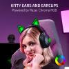 imageRazer Kraken Kitty V2 BT Wireless RGB Headset Chroma RGB Kitty Ears ampamp Earcups  Bluetooth 5240 mm Drivers  NoiseCancelling Mics  Lightweight  40 Hr Battery wType C Charging  BlackBlack