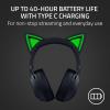 imageRazer Kraken Kitty V2 BT Wireless RGB Headset Chroma RGB Kitty Ears ampamp Earcups  Bluetooth 5240 mm Drivers  NoiseCancelling Mics  Lightweight  40 Hr Battery wType C Charging  BlackBlack