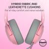 imageRazer Kraken Kitty V2 USB Wired Headset Chroma RGB Kitty Ears  Stream Reactive Lighting  HyperClear Cardioid Mic  40 mm Drivers  71 Surround Sound  Comfortable Ear Cushions  WhiteQuartz Pink