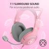imageRazer Kraken Kitty V2 USB Wired Headset Chroma RGB Kitty Ears  Stream Reactive Lighting  HyperClear Cardioid Mic  40 mm Drivers  71 Surround Sound  Comfortable Ear Cushions  WhiteQuartz Pink