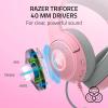 imageRazer Kraken Kitty V2 USB Wired Headset Chroma RGB Kitty Ears  Stream Reactive Lighting  HyperClear Cardioid Mic  40 mm Drivers  71 Surround Sound  Comfortable Ear Cushions  WhiteQuartz Pink