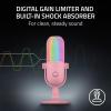 imageRazer Seiren V3 Chroma RGB USB Microphone Stream ampamp Game Reactive Lighting  TaptoMute Sensor  Condenser Mic  Digital Gain Limiter ampamp Shock Absorber  PC Discord OBS Studio XSplit  BlackQuartz Pink