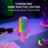 imageRazer Seiren V3 Chroma RGB USB Microphone Stream ampamp Game Reactive Lighting  TaptoMute Sensor  Condenser Mic  Digital Gain Limiter ampamp Shock Absorber  PC Discord OBS Studio XSplit  BlackQuartz Pink
