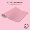 imageRazer Strider Hybrid Mouse Mat with a Soft Base ampamp Smooth Glide Firm Gliding Surface  AntiSlip Base  Rollable ampamp Portable  AntiFraying Stitched Edges  WaterResistant  LargeQuartz Pink