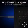 imageRazer Thunderbolt 4 Cable 08m  25ft Up to 40 Gigabits Per Second  Up to 8K Resolutions  Up to 100W Charging  Compatible with Windows PCMacThunderbolt 3 Devices  WhiteWhite