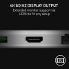 imageRazer USB C Dock 11Port Travel Charging Station for Windows MacBook Laptop iPad Surface Chromebook Type C HDMI Ethernet MicroSD  4K 60 Hz Display  85 W Tablets  Mobile Fast Charge  Mercury