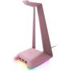 imageRazer Base Station V2 Chroma Headphone Headset Stand Holder Chroma RGB Lighting  Taller Stand ampamp AntiSlip Ledge  USB Charging Ports  AntiSlip Rubber Base  35mm Port  Builtin DAC  BlackQuartz Pink