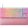 imageRazer Huntsman V2 TKL Tenkeyless Gaming Keyboard Fast Clicky Optical Switches wQuick Keystrokes ampamp 8000Hz Polling Rate  Detachable TypeC Cable  Doubleshot PBT Keycaps  Ergonomic Wrist RestQuartz Pink