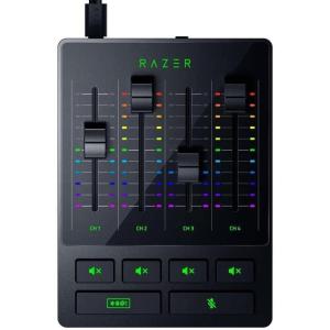 imageRazer Audio Mixer AllinOne StreamingBroadcasting Mixer  4Channel Design  XLR Preamp  Builtin Voice Settings ampamp Audio Processing  USB Connectivity  Plug ampamp Play  Chroma RGB