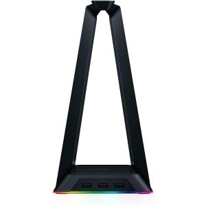 imageRazer Base Station V2 Chroma Headphone Headset Stand Holder Chroma RGB Lighting  Taller Stand ampamp AntiSlip Ledge  USB Charging Ports  AntiSlip Rubber Base  35mm Port  Builtin DAC  BlackClassic Black