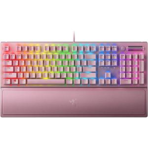 imageRazer BlackWidow V3 Mechanical Gaming Keyboard Green Mechanical Switches  Tactile ampamp Clicky  Chroma RGB Lighting  Compact Form Factor  Programmable Macro Functionality  QuartzQuartz Pink