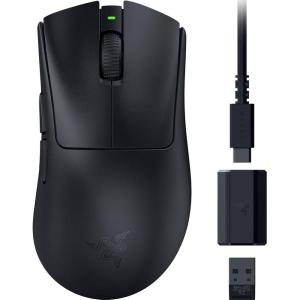 imageRazer DeathAdder V3 HyperSpeed Wireless Gaming Mouse 55g Lightweight  USB C Charging  Up to 100 Hr Battery  Advanced 26K Optical Sensor  Gen3 Optical Switches  8 Programmable Controls  Black