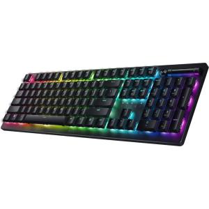 imageRazer DeathStalker V2 Gaming Keyboard Low Profile Optical Switches Linear Red  Durable Coated Keycaps  Aluminum Top Plate  Multi Function Roller ampamp Media Button  Chroma RGB  Snap TapClassic Black