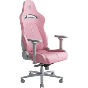 imageRazer Enki Gaming Chair AllDay Comfort  Builtin Lumbar Arch  Optimized Cushion Density  DualTextured EcoFriendly Synthetic Leather  Reactive Seat Tilt ampamp 152Degree Recline  PinkQuartz