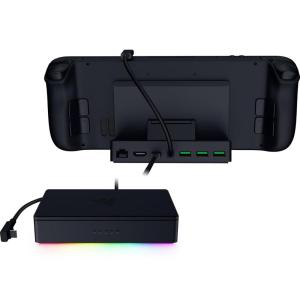 imageRazer Handheld Dock Chroma Charging Hub ampamp Expand Connectivity for Mobile Gaming ampamp Tablets  iPhone 16 Steam Deck ROG Ally Switch ampamp More  USB C USB A 3 HDMI GbE  100W Power Passthrough