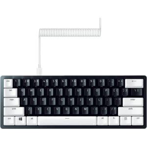 imageRazer Huntsman Mini 60 Gaming Keyboard  PBT Keycap  Coiled Cable Upgrade Set Bundle Classic BlackClicky Optical  Quartz PinkBlack Keyboard  White Upgrade Set