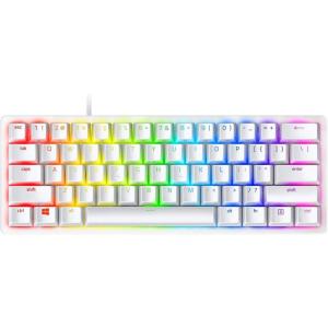 imageRazer Huntsman Mini 60 Gaming Keyboard Clicky Optical Switches  Rapid Trigger Mode  Chroma RGB Lighting  PBT Keycaps  Onboard Memory  Snap Tap  White